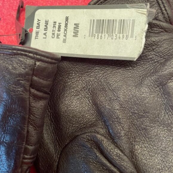 Perry Ellis PORTFOLIO Leather Gloves – VTG NWT  S M - Picture 4 of 10